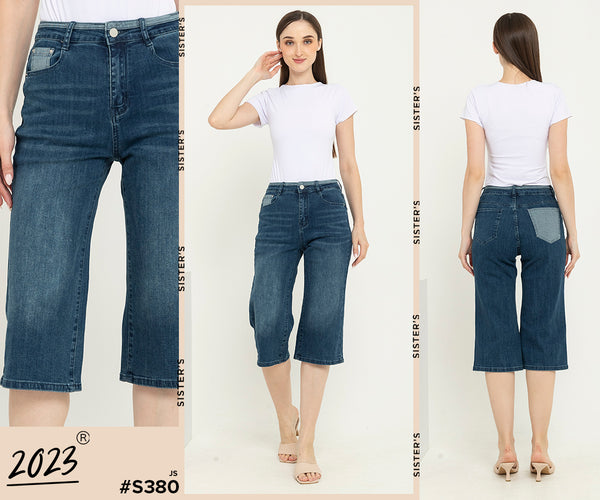 2023 - Culottes Jeans (Celana Jeans Kulot 7/8) S380 JS