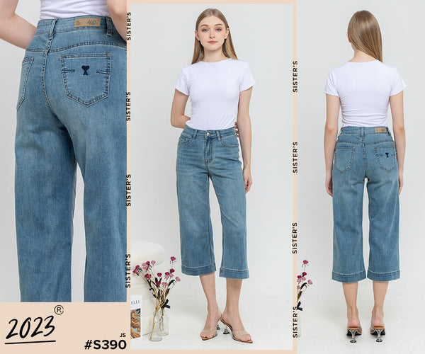 2023 - Culottes Jeans (Celana Jeans Kulot 7/8) S390 JS