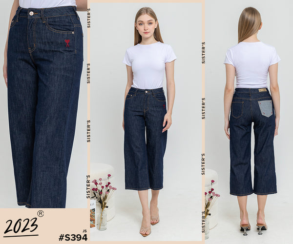 2023 - Culottes Jeans (Celana Jeans Kulot) S394 JS