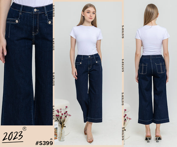 2023 - Culottes Jeans (Celana Jeans Kulot 7/9) S399 JS