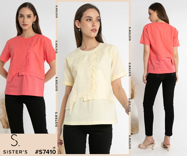 SISTER'S - Cotton Shirt (Katun) S7410 JS