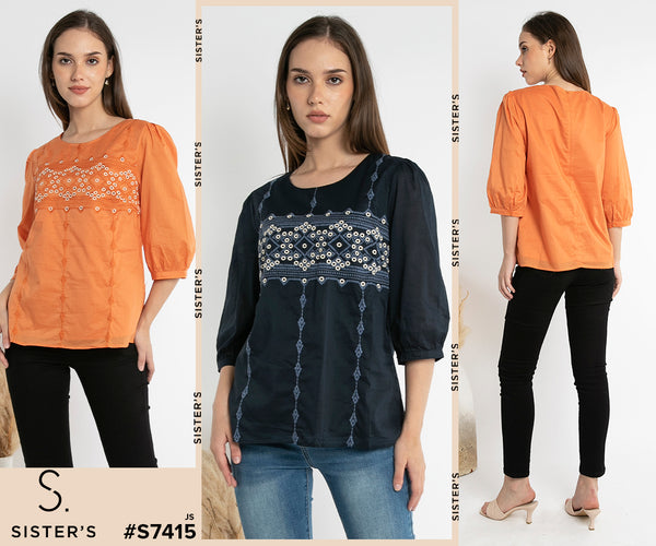 SISTER'S - Cotton Shirt (Katun) S7415 JS