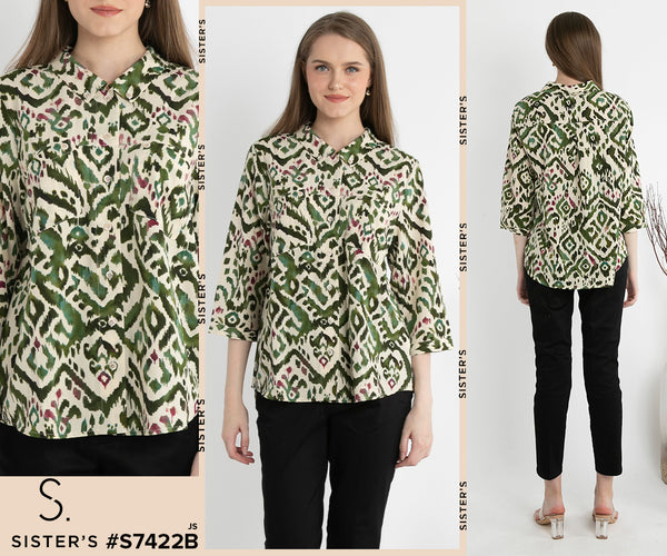 SISTER'S - Cotton Shirt (Katun) S7422B JS