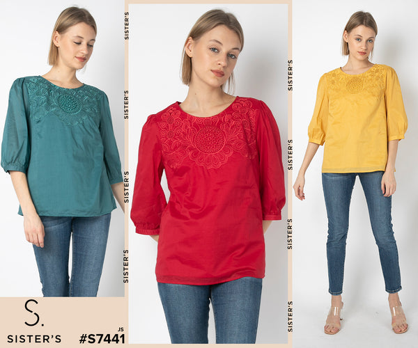 SISTER'S - Cotton Shirt (Katun) S7441 JS