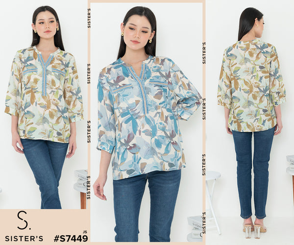 SISTER'S - Cotton Shirt (Katun) S7449 JS
