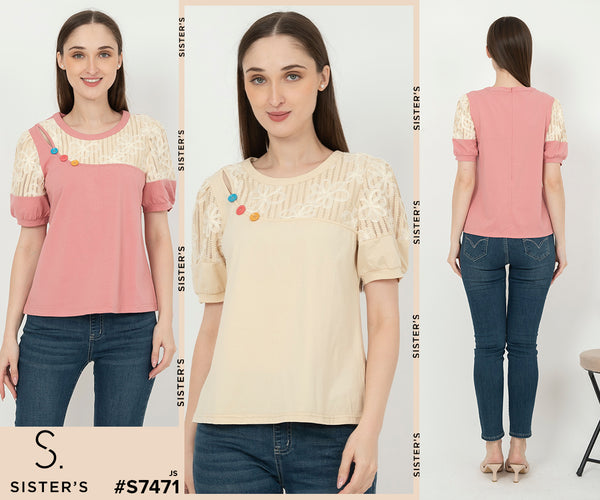 SISTER'S - Cotton Combed Top (Kaos) S7471 JS