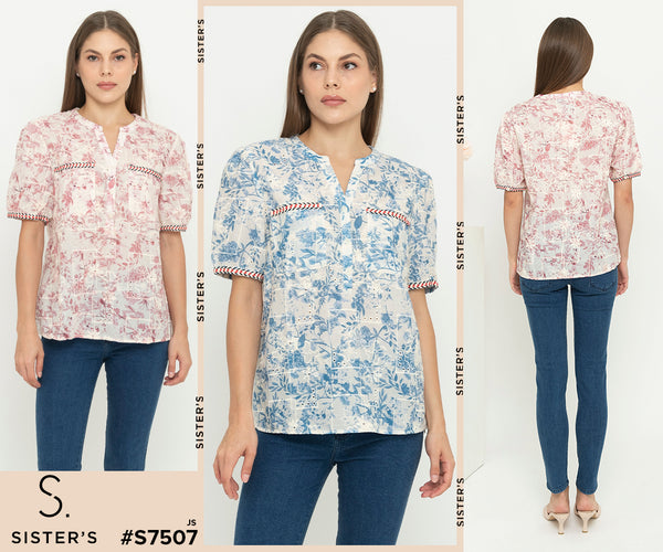 SISTER'S - Cotton Shirt (Katun) S7507 JS