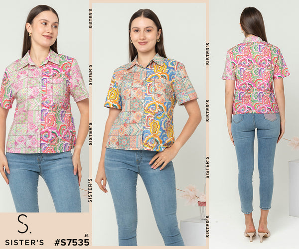 SISTER'S - Cotton Shirt (Katun) S7535 JS