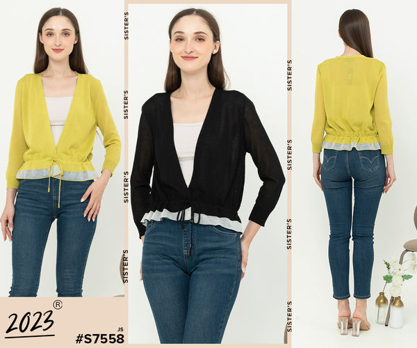 2023 - Knit Bolero( Bolero Rajut ) S7558 JS