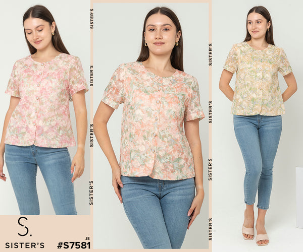 SISTER'S - Chiffon With Cotton Combed Top (Sifon Furing Katun)  S7581 (JSZ)