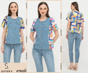 SISTER'S - Cotton Denim Combed Top (Katun Kombi Denim) Y6321 ZE