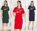 SISTER'S - Cotton Combed Dress (Dress Cheongsam Kaos) Y8684