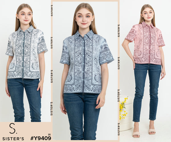 SISTER'S - Cotton Linen Top (Katun Linen) Y9409 ZE