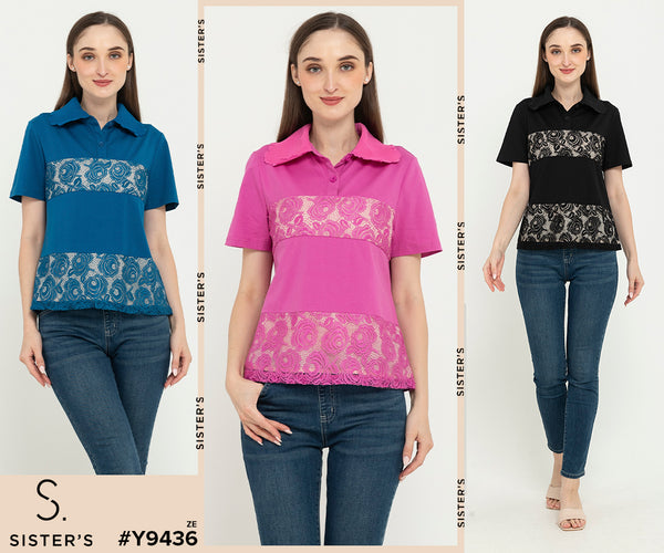 SISTER'S  - Brocode with Cotton Combed Top  (Brukat Kombi Kaos ) Y9436 ZE