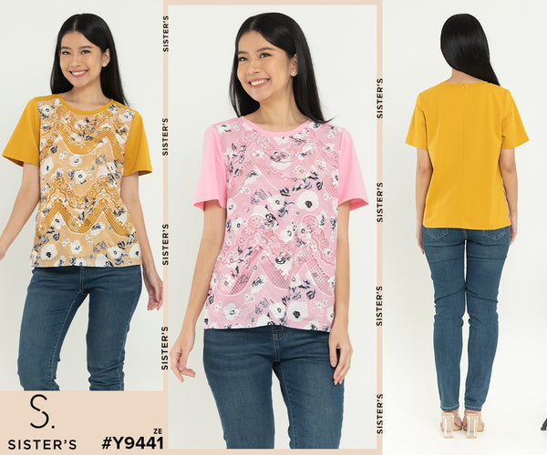 SISTER'S  - Brocode with Cotton Combed Top  (Brukat Kombi Kaos ) Y9441 ZE