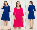 SISTER'S - Cotton with Cotton Combed Dress (Brukat Kombi Kaos) Y9442 (ZEZ)