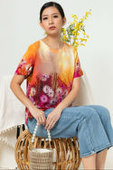 SISTER'S - Cotton Linen Top (Katun Linen) N567 ZE