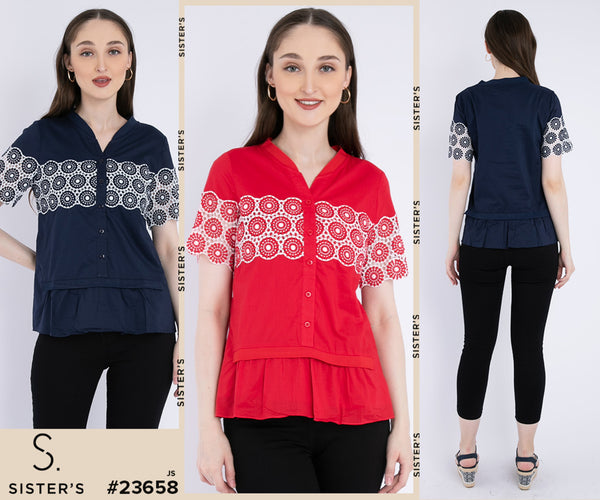 SISTER'S - Cotton Shirt (Katun) 23658 JS