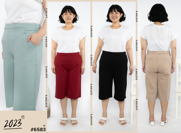 2023 - T-shirt Culottes Pants (Celana Kulot Kaos) 6583 JS