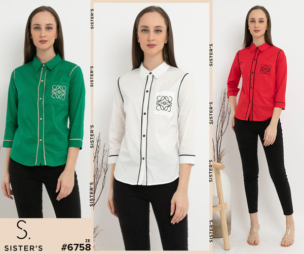 SISTER'S - Cotton Shirt (Katun) 6758 ZE
