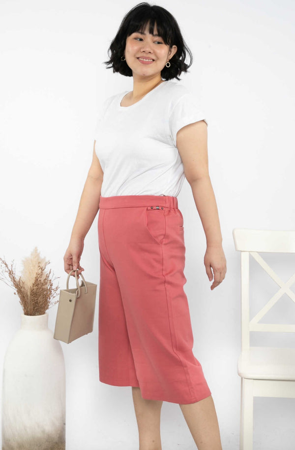 2023 - T-shirt Culottes Pants (Celana Kulot Kaos) 6608 JS