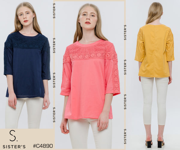 SISTER'S - Cotton Shirt (Katun) C4890 CAP