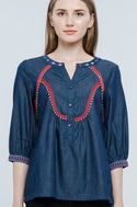 SISTER'S - Denim Top 227115 JS