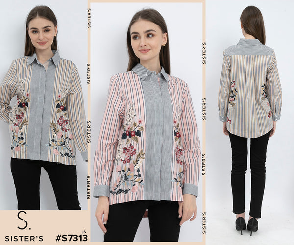 SISTER'S - Cotton Shirt (Katun) S7313 JS