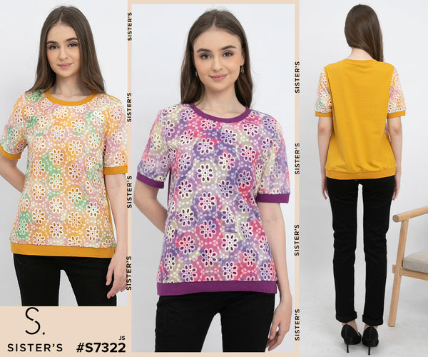 SISTER'S - Cotton with Cotton Combed Top (Kaos Kombi Katun) S7322 JS