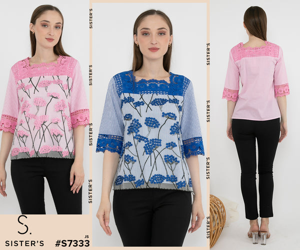 SISTER'S - Cotton Shirt (Katun) S7333 JS