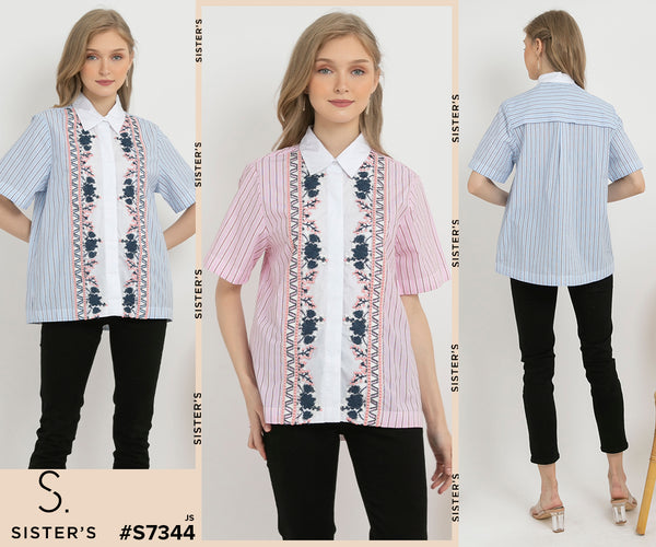 SISTER'S - Cotton Shirt (Katun) S7344 JS