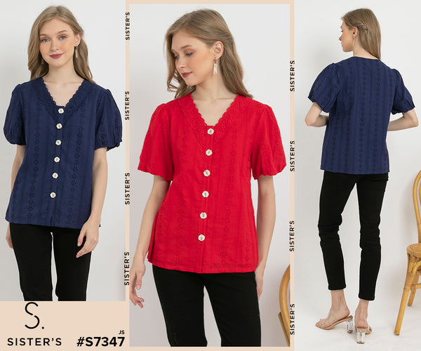 SISTER'S - Cotton Shirt (Katun) S7347 JS