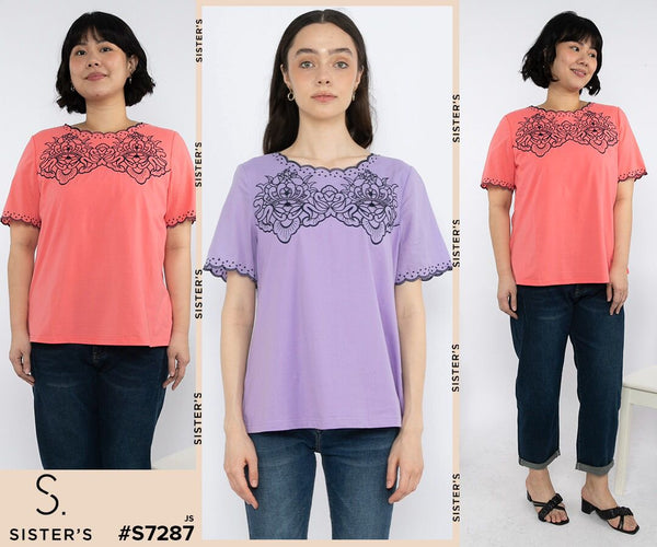 SISTER'S - Cotton with Cotton Combed Top (Kaos Kombi Katun) S7287 JS