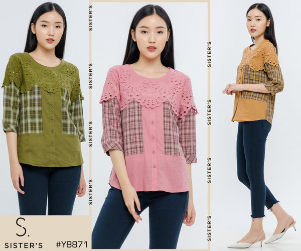 SISTER'S - Cotton Shirt (Katun) Y8871 ZE
