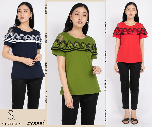 SISTER'S - Cotton Combed Top (Kaos) Y8881 ZE