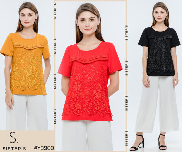 SISTER'S - Cotton Combed Top (Kaos) Y8909 ZE